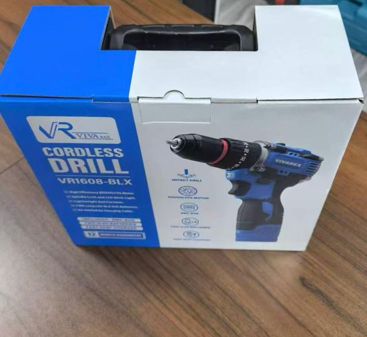 تصویر از دریل چکشی دو‌باطری موتور براشلس ویوارکس VR1608-BLX